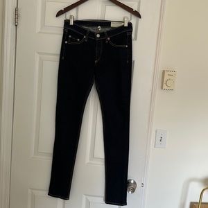 Rag & Bone skinny dark indigo jean